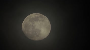 夜空满月乌云雾霾阴森