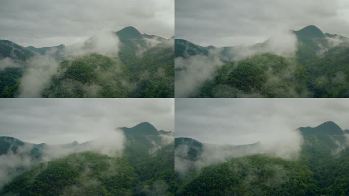 山林间晨雾