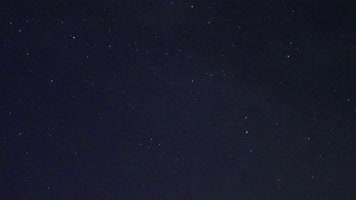 夜晚星空银河流星延时