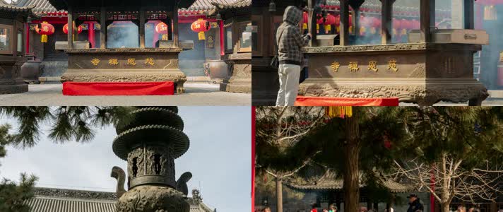 寺院佛教香火礼佛烧香拜佛弘扬佛法
