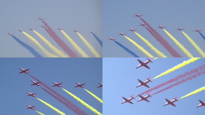 4K超稳：中国航展空军红鹰飞行表演队