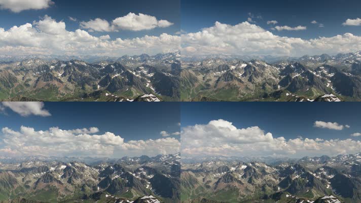 缩放虚拟背景 地球 雪 山 天空 云 景自然风景