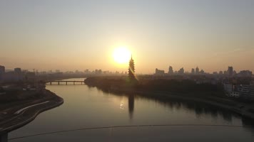 多角度金华航拍