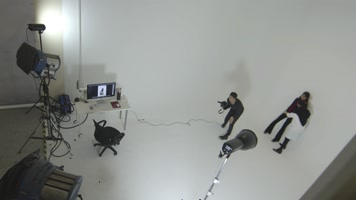 时尚 时装模特拍摄工作场景