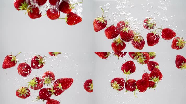 水果 食物 白色背景 水 草莓