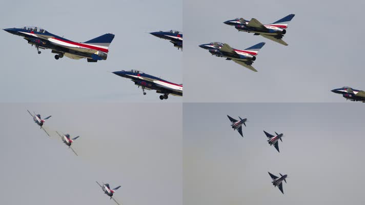 4K稳定：空军开放八一表演队歼10战机表演