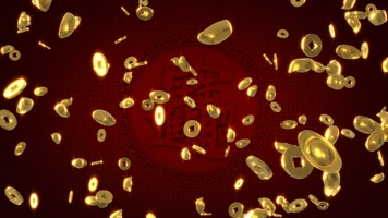 元宝金钱掉落AE模板 元宝金钱掉落AE模板