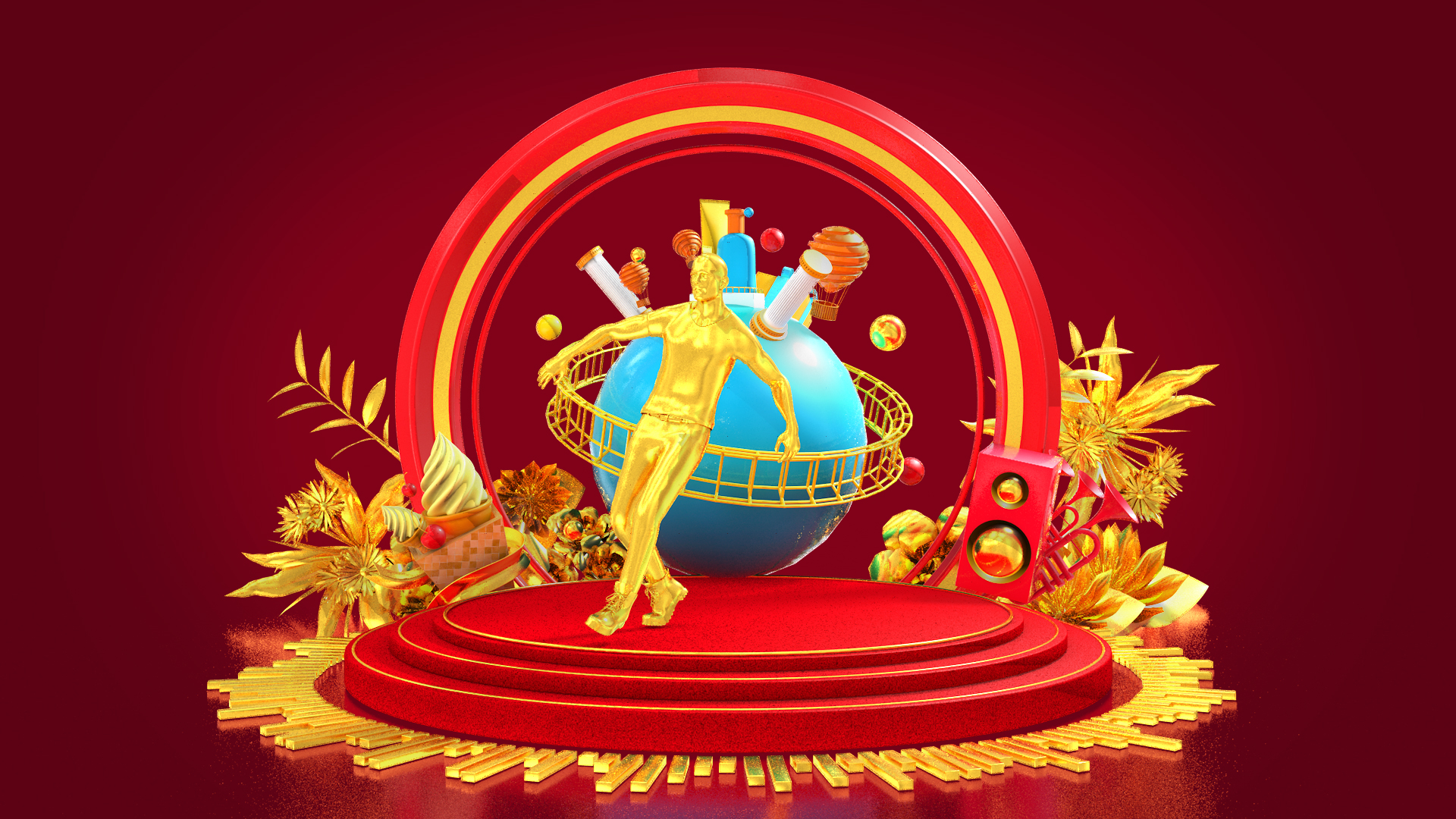 电商购物节跳舞人AE模板 电商购物节跳舞人AE模板