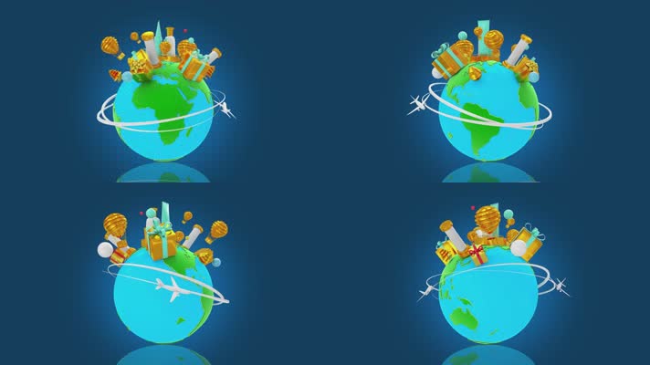 电商全球购物AE模板