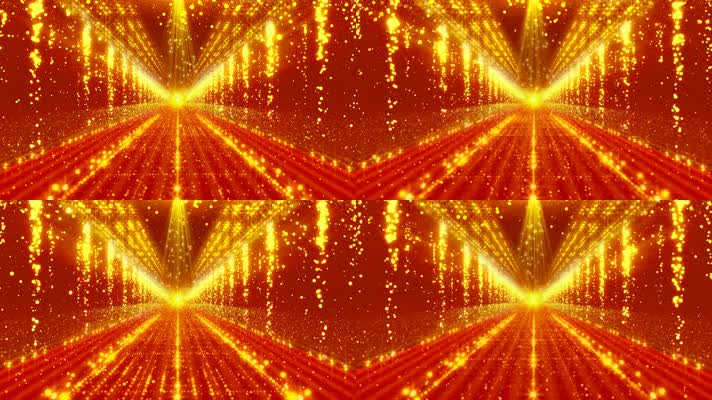 大气动感金色粒子大道