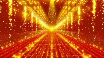 大气动感金色粒子大道