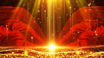 红绸粒子海洋波浪 红绸粒子海洋波浪