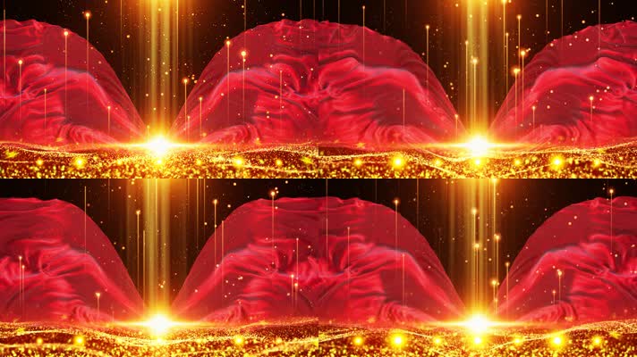 大气红绸粒子海洋