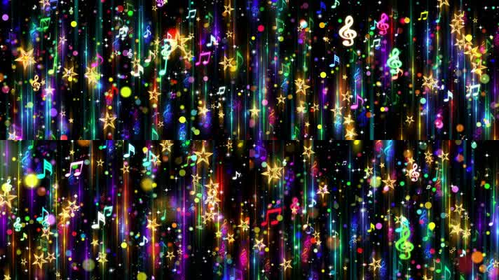 动感音符可爱星星