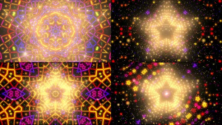 动感五星光效舞蹈