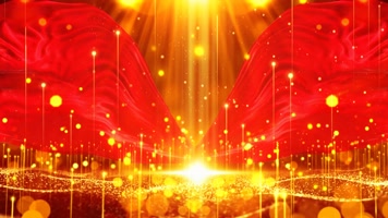 大气红绸粒子 大气红绸粒子