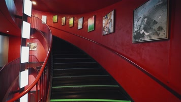 red stairs A国家大剧院旋转楼梯建筑设计艺术空间