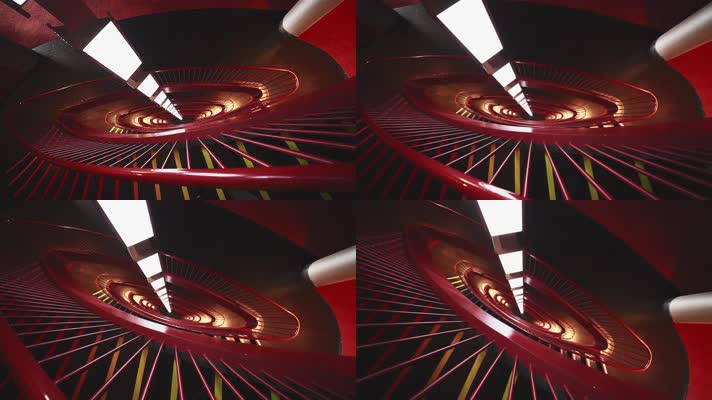 red stairs B国家大剧院旋转楼梯建筑设计艺术空间