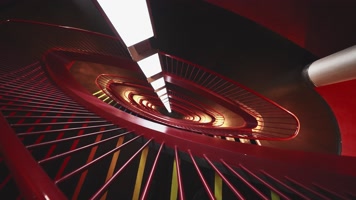 red stairs B国家大剧院旋转楼梯建筑设计艺术空间