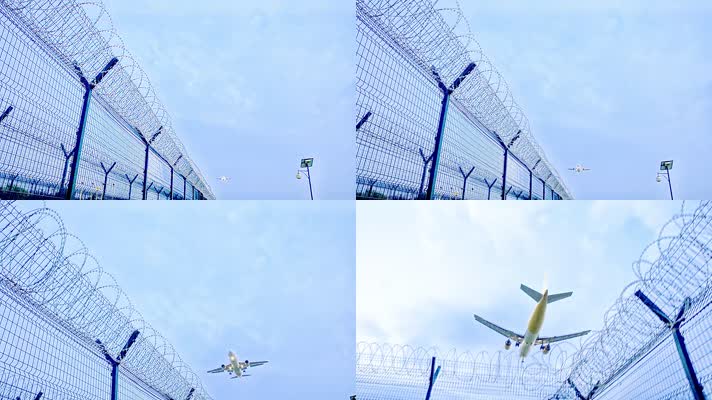 plane_01北京首都机场飞机降落飞机特写