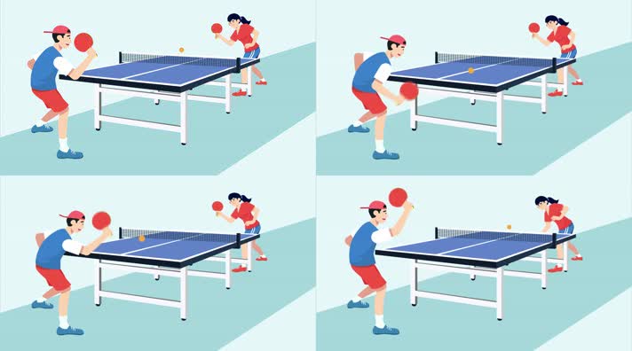 mg 人物 打乒乓球 体育运动