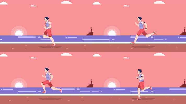 mg 人物 运动 跑步 海边奔跑 散步