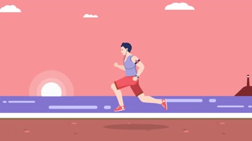 mg 人物 运动 跑步 海边奔跑 散步