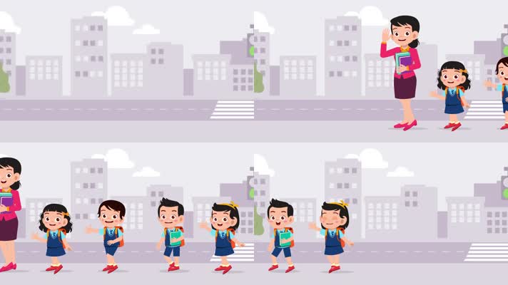 mg小朋友 老师 小孩们 走路 运动郊游