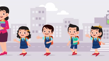 mg小朋友 老师 小孩们 走路 运动郊游