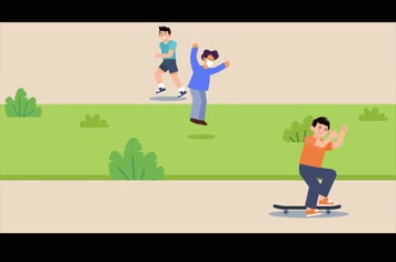 mg 人物 跑步 滑板 跳跃 公园  男