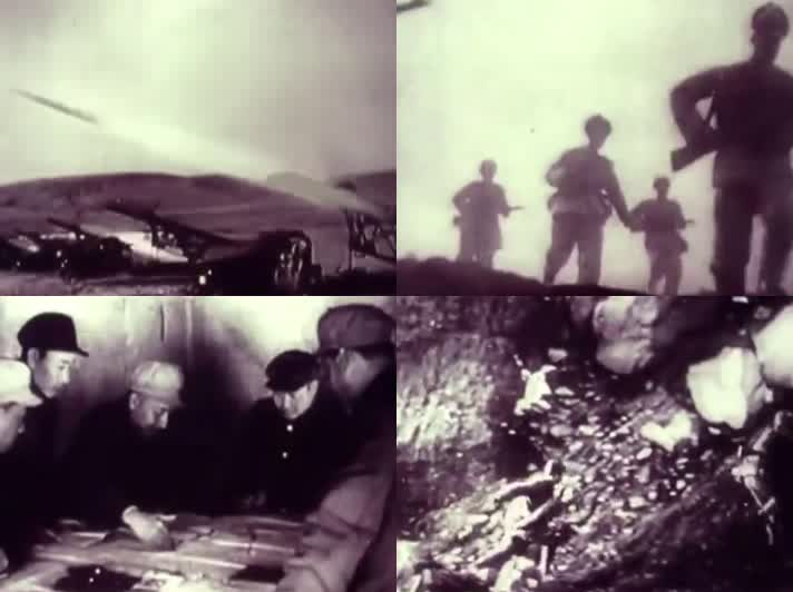 471-50年代抗美援朝空镜头