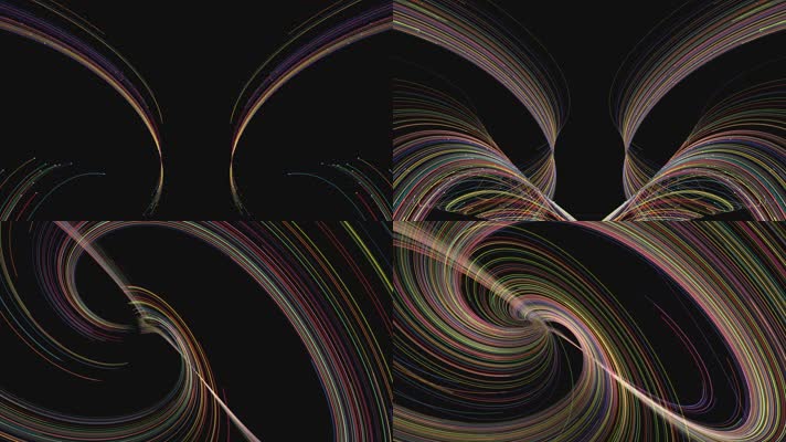 粒子光线炫彩4K