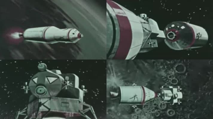 60年代阿波罗登月计划演示