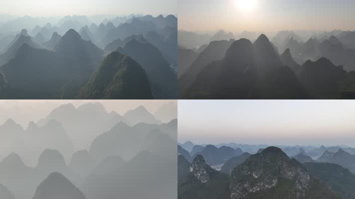 原始森林高山山脉