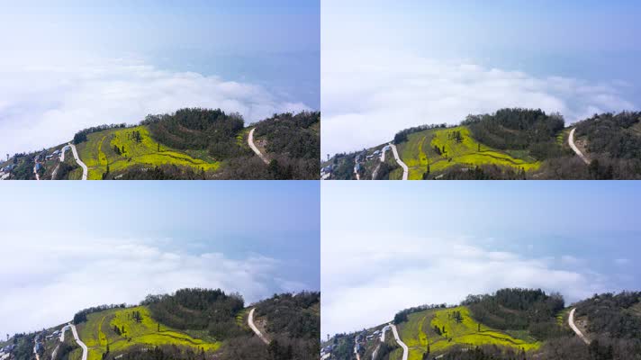 4K云南茨竹坝云海延时