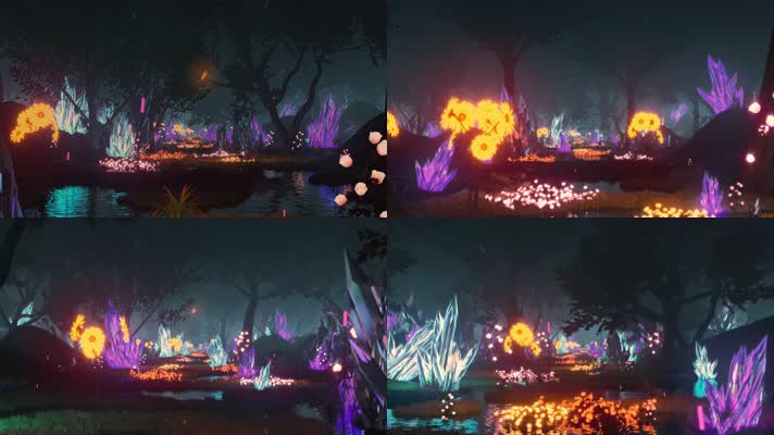 4K赛博朋克水晶宝藏