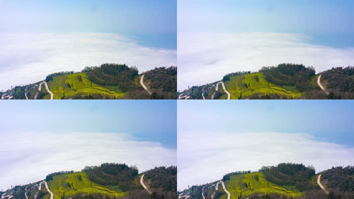 4K云南茨竹坝云海延时拍摄