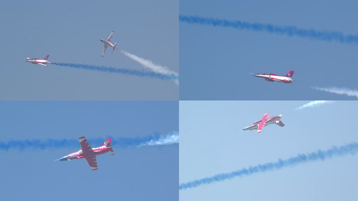 4K稳定：航展空军红鹰飞行表演队教练8飞机