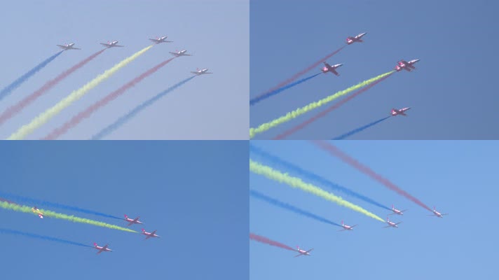 4K稳定：航展空军红鹰飞行表演队教练8飞机