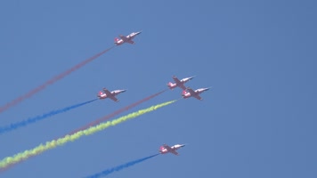 4K稳定：航展空军红鹰飞行表演队教练8飞机