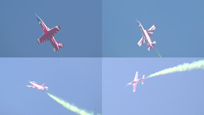 4K稳定：航展空军红鹰飞行表演队教练8飞机
