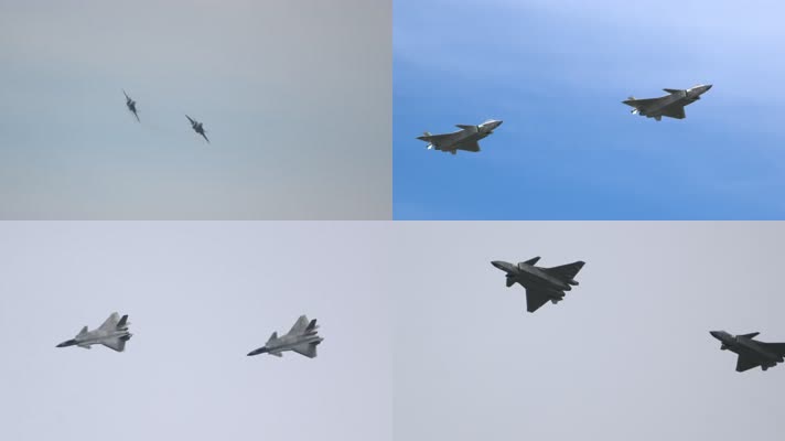 长时跟拍+4K稳定：空军开放日歼20战斗机