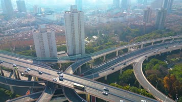 上海市城市风景视频素材航拍