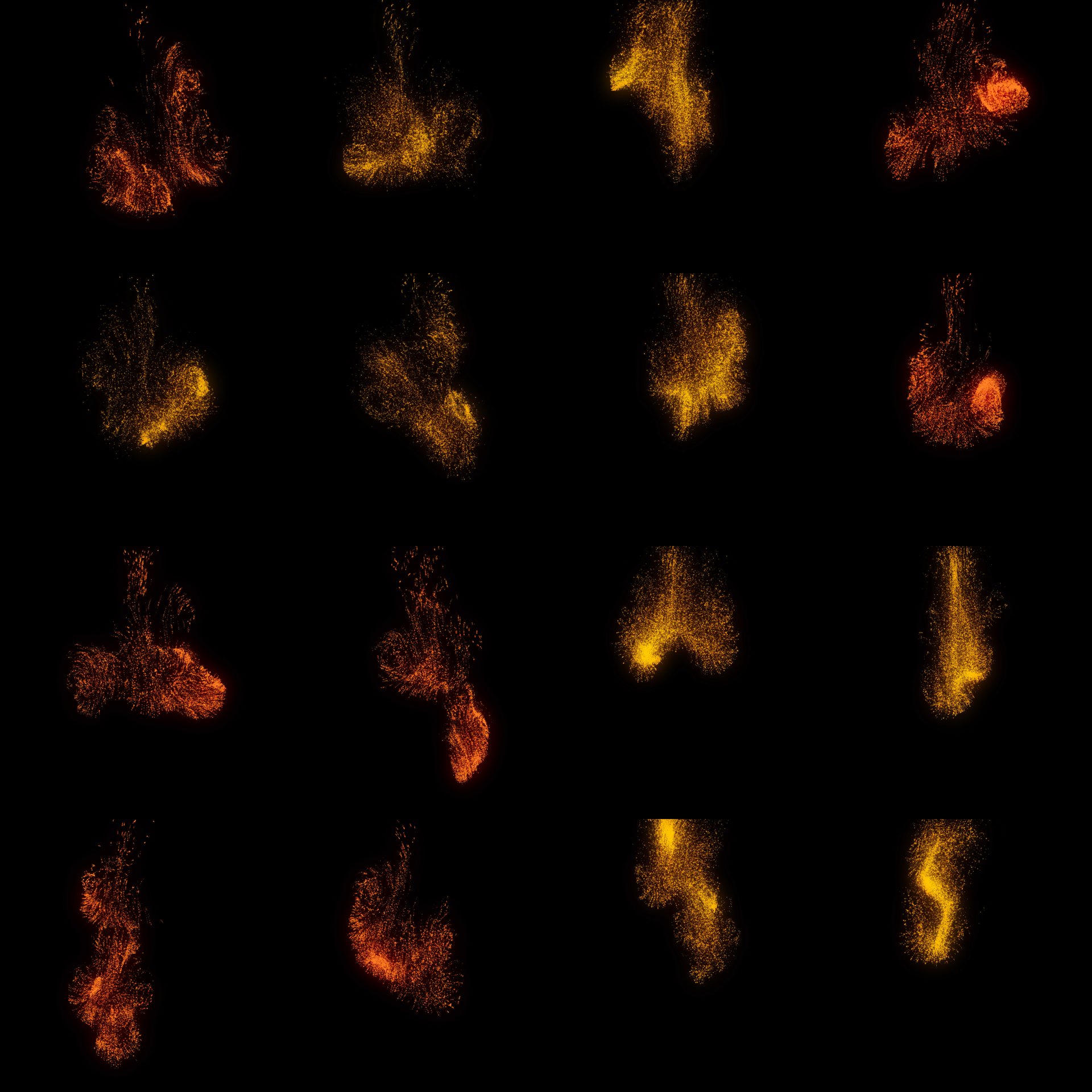 金色粒子下落黄金粒子喷洒18组