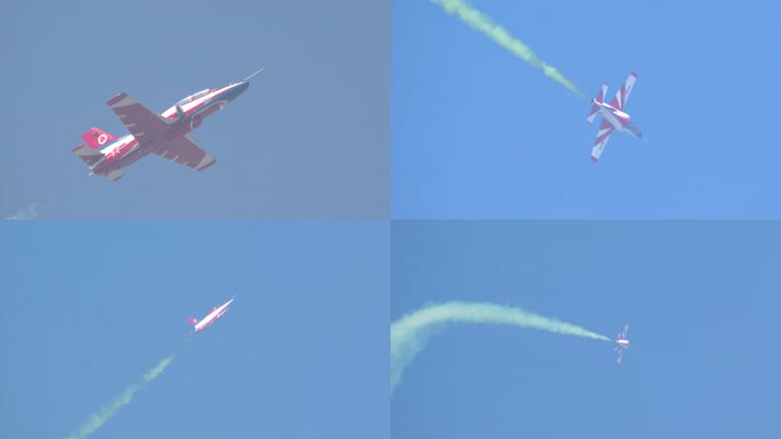 4K稳定：航展空军红鹰飞行表演队教练8飞机