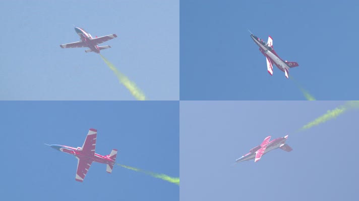 4K稳定：航展空军红鹰飞行表演队教练8飞机