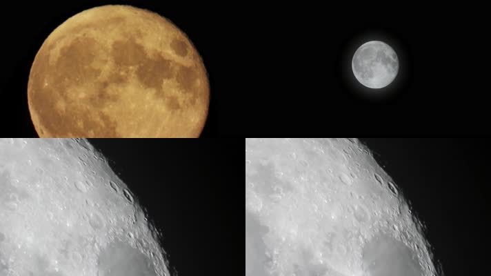 满月月亮月球月球坑特写