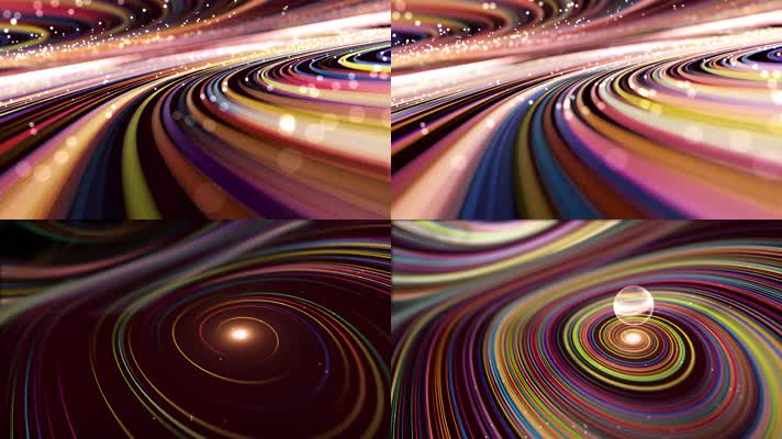 炫彩粒子光线4K