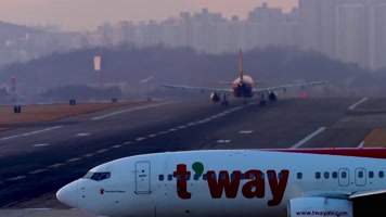 机场飞机起飞降落飞行合集