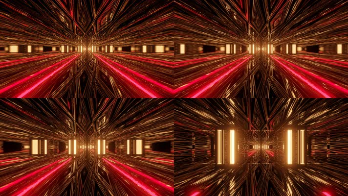 4K动感推进灯光循环